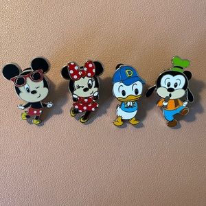Disney Four Character Pin Set